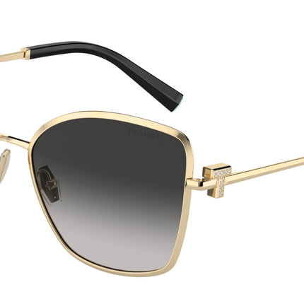 Tiffany TF3102B Butterfly Sunglasses  60213C-Pale Gold 58-140-18 - Color Map Gold