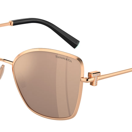 Tiffany TF3102B Butterfly Sunglasses  61750W-Rose Gold 58-140-18 - Color Map Gold