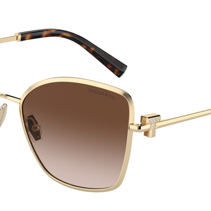 Tiffany TF3102B Butterfly Sunglasses  61893B-Pale Gold 58-140-18 - Color Map Gold