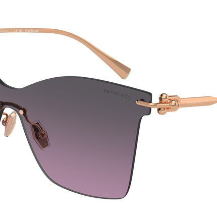 Tiffany TF3103K Butterfly Sunglasses  62144Q-Rose Gold Plated 0-140-143 - Color Map Gold