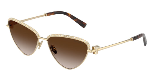 Tiffany TF3107KB Irregular Sunglasses  62123B-Pale Gold Plated 59-140-16 - Color Map Gold