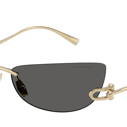 Tiffany TF3112K Irregular Sunglasses  6220S4-Pale Gold Plated 72-115-15 - Color Map Gold