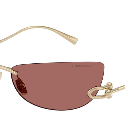 Tiffany TF3112K Irregular Sunglasses  622569-Pale Gold Plated 72-115-15 - Color Map Gold