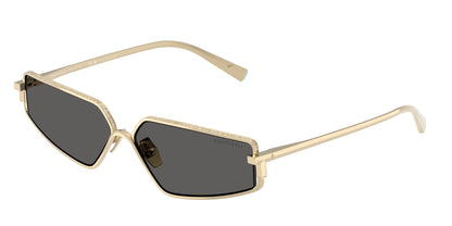 Tiffany TF3113KB Irregular Sunglasses  6220S4-Pale Gold Plated 60-140-13 - Color Map Gold
