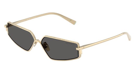 Tiffany TF3113KB Irregular Sunglasses  6220S4-Pale Gold Plated 60-140-13 - Color Map Gold