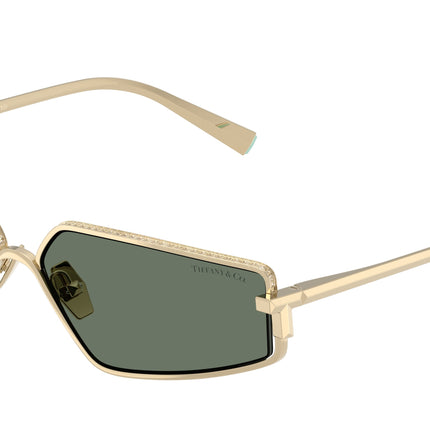 Tiffany TF3113KB Irregular Sunglasses  62243H-Pale Gold Plated 60-140-13 - Color Map Gold