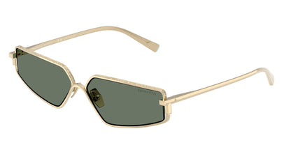 Tiffany TF3113KB Irregular Sunglasses  62243H-Pale Gold Plated 60-140-13 - Color Map Gold