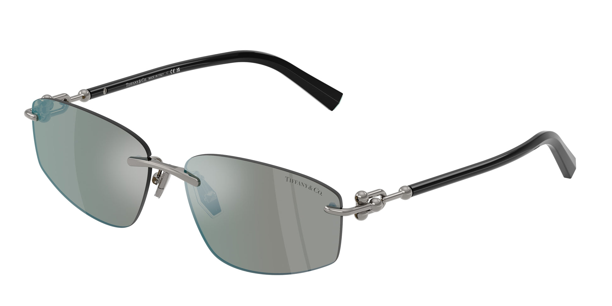 Tiffany TF3114 Irregular Sunglasses  600325-Gunmetal 59-140-15 - Color Map Grey
