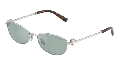 Tiffany TF3115 Oval Sunglasses  600165-Silver 56-140-17 - Color Map Silver