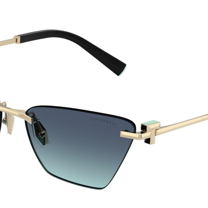 Tiffany TF3120 Butterfly Sunglasses  60219S-Pale Gold 61-140-16 - Color Map Gold