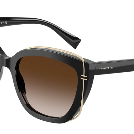Tiffany TF4148 Cat Eye Sunglasses  80013B-Black 54-140-17 - Color Map Black