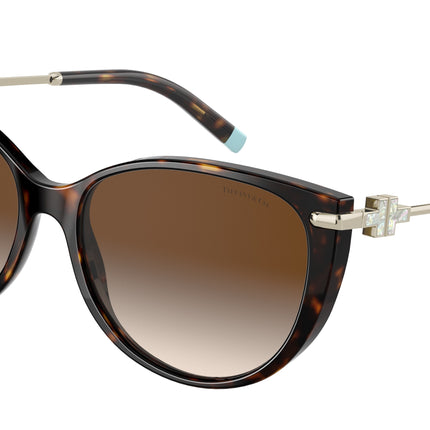 Tiffany TF4178 Cat Eye Sunglasses  80153B-Havana 57-140-16 - Color Map Tortoise