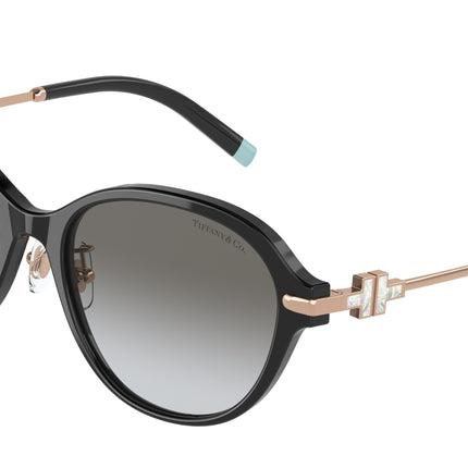 Tiffany TF4188D Oval Sunglasses  80013C-Black 55-140-17 - Color Map Black