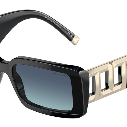 Tiffany TF4197 Rectangle Sunglasses  80019S-Black 62-140-17 - Color Map Black
