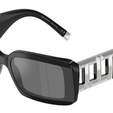 Tiffany TF4197 Rectangle Sunglasses  84306G-Black 62-140-17 - Color Map Black
