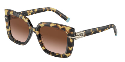 Tiffany TF4199 Butterfly Sunglasses  80643B-Yellow Havana 53-140-18 - Color Map Tortoise
