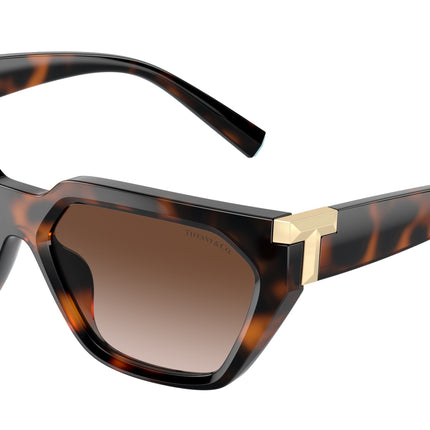 Tiffany TF4205U Irregular Sunglasses  80153B-Havana 56-140-14 - Color Map Tortoise
