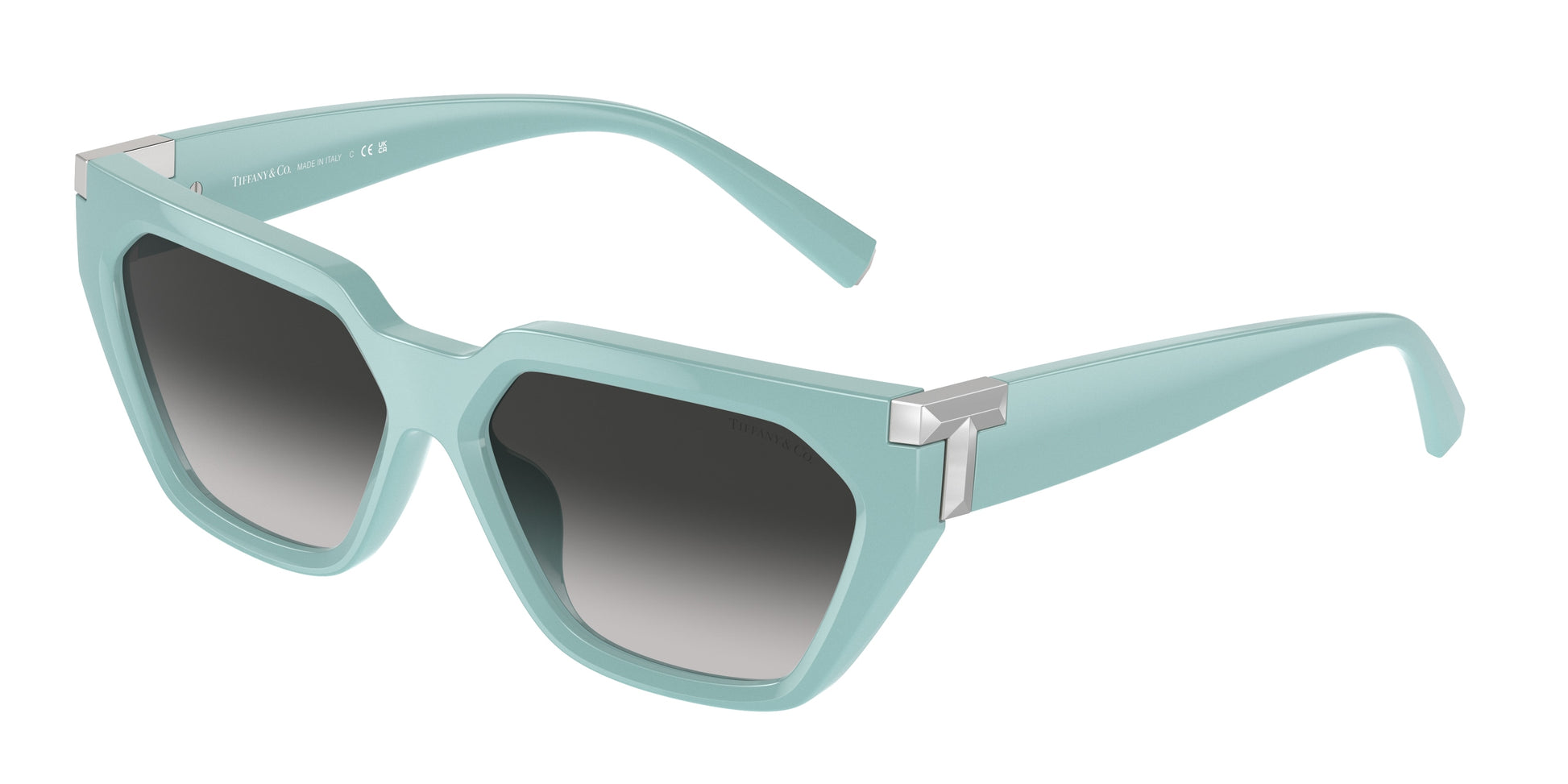 Tiffany TF4205U Irregular Sunglasses  83883C-Tiffany Blue 56-140-14 - Color Map Blue
