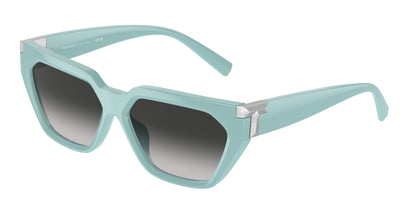 Tiffany TF4205U Irregular Sunglasses  83883C-Tiffany Blue 56-140-14 - Color Map Blue
