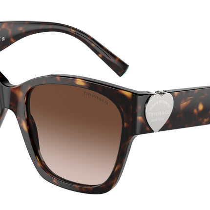 Tiffany TF4216F Square Sunglasses  80153B-Havana 54-135-18 - Color Map Tortoise