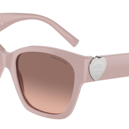 Tiffany TF4216 Square Sunglasses  839313-Dusty Pink 54-135-18 - Color Map Pink