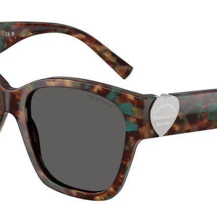 Tiffany TF4216 Square Sunglasses  8442S4-Brown Tiffany Havana 54-135-18 - Color Map Tortoise