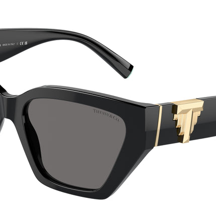 Tiffany TF4218 Cat Eye Sunglasses  800181-Black 55-140-17 - Color Map Black