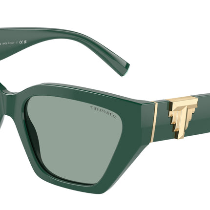 Tiffany TF4218 Cat Eye Sunglasses  840882-Green 55-140-17 - Color Map Green