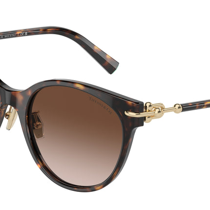 Tiffany TF4223D Cat Eye Sunglasses  80153B-Havana 54-140-20 - Color Map Tortoise
