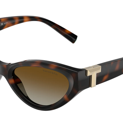 Tiffany TF4225U Oval Sunglasses  8015T5-Havana 54-140-17 - Color Map Tortoise