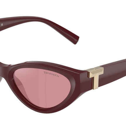 Tiffany TF4225U Oval Sunglasses  838930-Burgundy 54-140-17 - Color Map Violet