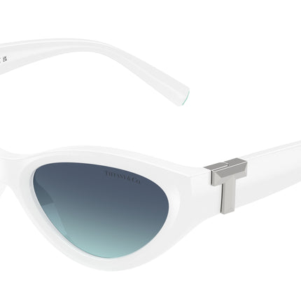 Tiffany TF4225U Oval Sunglasses  83929S-Bright White 54-140-17 - Color Map White
