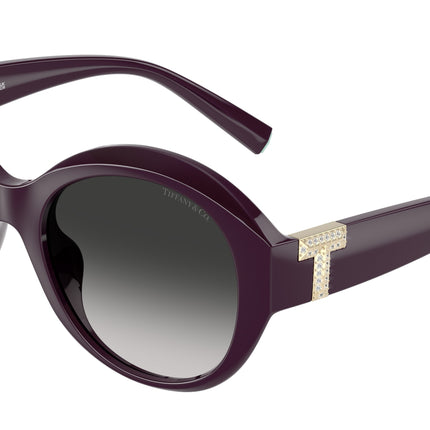 Tiffany TF4227BU Round Sunglasses  84273C-Deep Kunzite 53-140-19 - Color Map Black