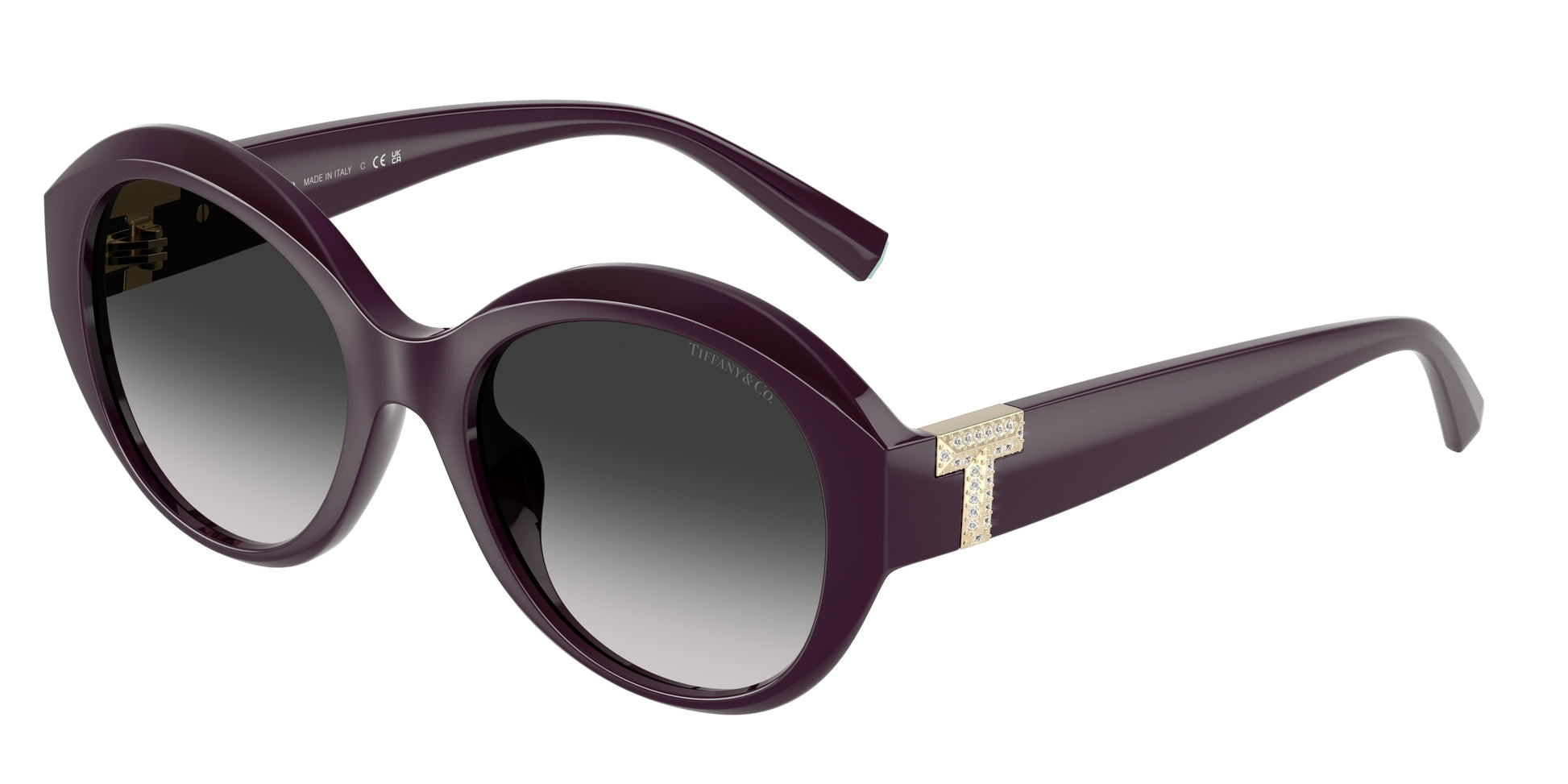 Tiffany TF4227BU Round Sunglasses  84273C-Deep Kunzite 53-140-19 - Color Map Black