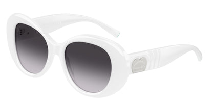 Tiffany TF4228 Round Sunglasses  84263C-Opal White 52-140-18 - Color Map White