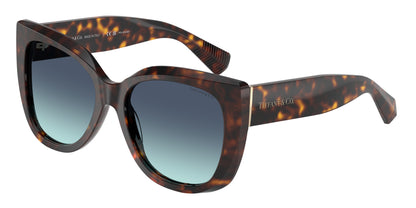 Tiffany TF4229F Square Sunglasses  80159S-Havana 55-140-17 - Color Map Tortoise