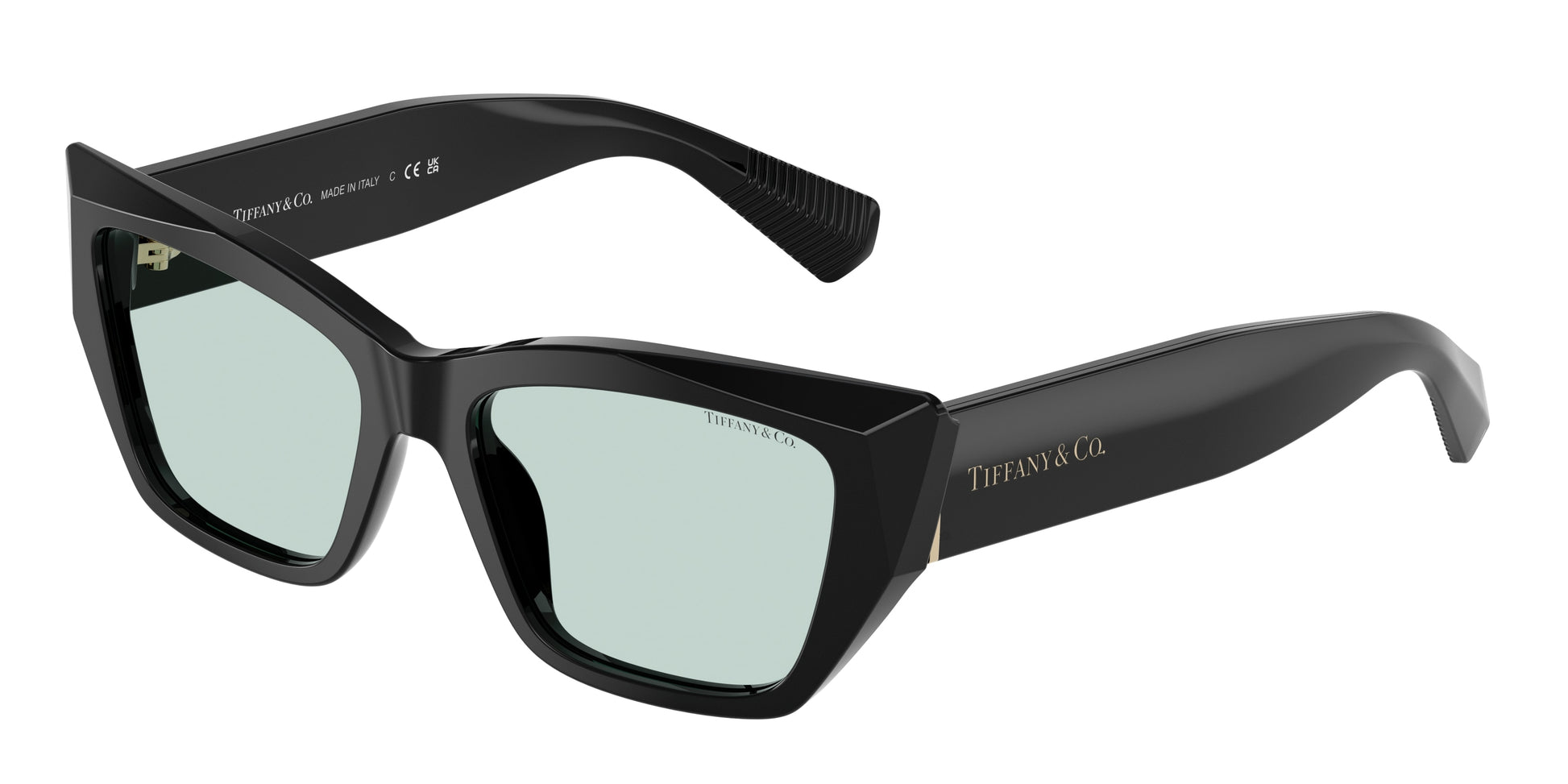 Tiffany TF4230F Cat Eye Sunglasses  8001D9-Black 54-140-17 - Color Map Black