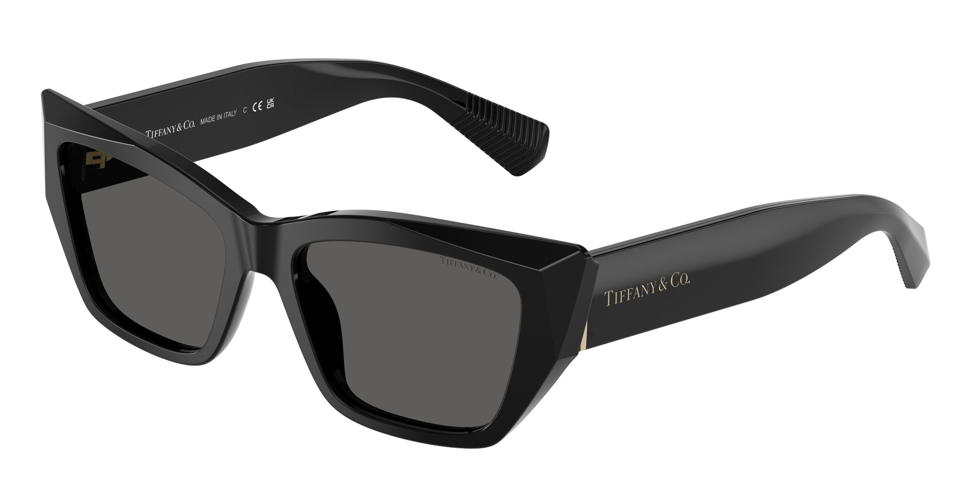 Tiffany TF4230F Cat Eye Sunglasses  8001S4-Black 54-140-17 - Color Map Black