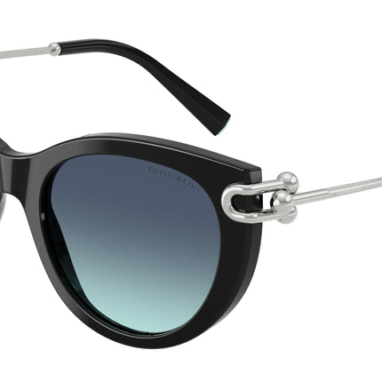 Tiffany TF4232 Butterfly Sunglasses  83429S-Black 53-140-19 - Color Map Black