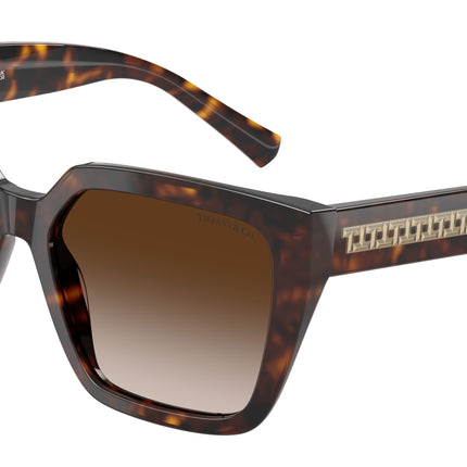 Tiffany TF4235 Square Sunglasses  80153B-Havana 55-140-17 - Color Map Tortoise