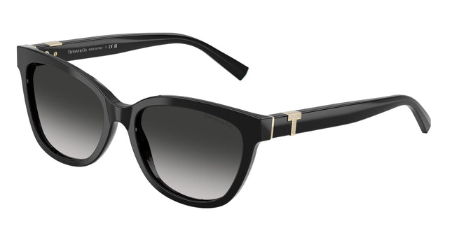Tiffany TF4237BF Cat Eye Sunglasses  80013C-Black 55-140-17 - Color Map Black