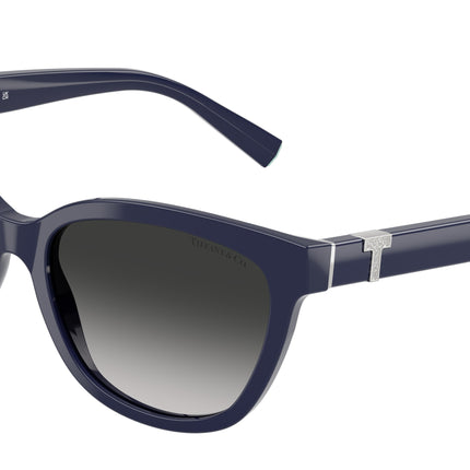 Tiffany TF4237B Cat Eye Sunglasses  83963C-Solid Dark Blue 55-140-17 - Color Map Blue