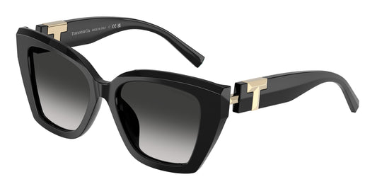 Tiffany TF4239U Square Sunglasses  80013C-Black 52-140-17 - Color Map Black