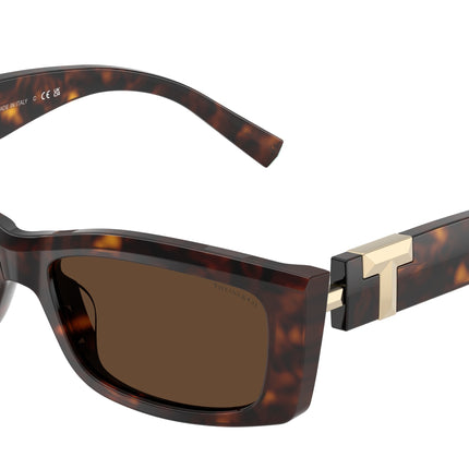 Tiffany TF4240U Rectangle Sunglasses  80153G-Havana 54-140-16 - Color Map Tortoise