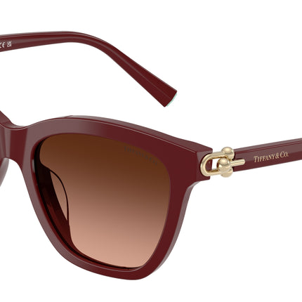 Tiffany TF4241D Square Sunglasses  84395M-Deep Ruby 54-140-17 - Color Map Bordeaux