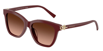 Tiffany TF4241D Square Sunglasses  84395M-Deep Ruby 54-140-17 - Color Map Bordeaux