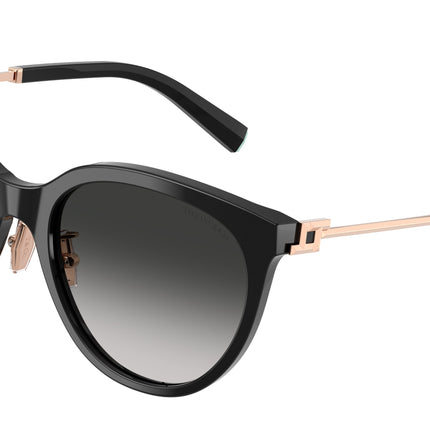 Tiffany TF4243D Round Sunglasses  80013C-Black 55-145-19 - Color Map Black