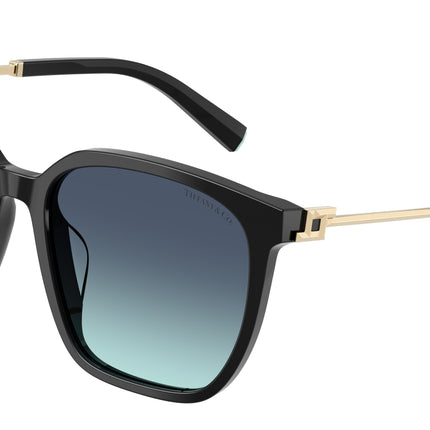 Tiffany TF4244D Square Sunglasses  80019S-Black 56-145-17 - Color Map Black
