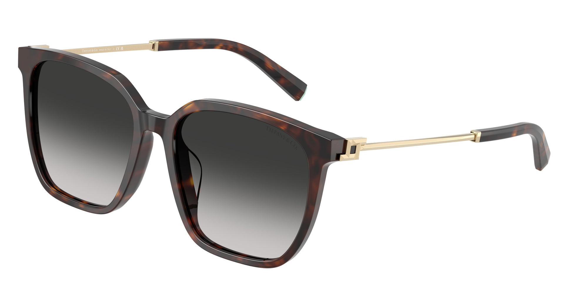 Tiffany TF4244D Square Sunglasses  80153C-Havana 56-145-17 - Color Map Tortoise