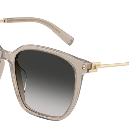 Tiffany TF4244D Square Sunglasses  82503C-Opal Taupe 56-145-17 - Color Map Brown